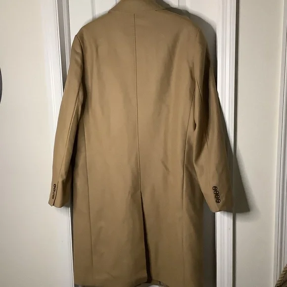 Zara Tan Wool Coat NWOT - Picture 12 of 15